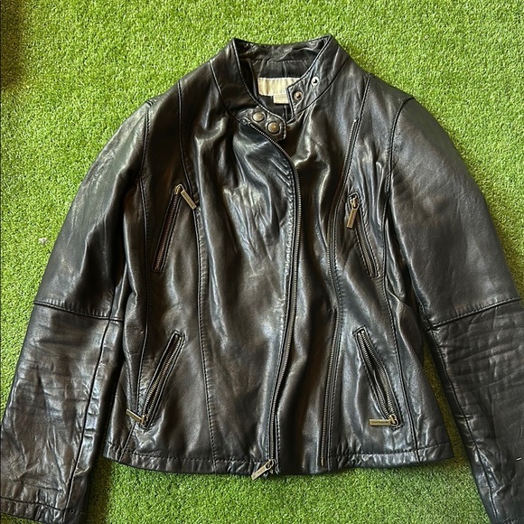 Michael Kors Jackets & Blazers - Michael Kors Women's Black Leather Jacket